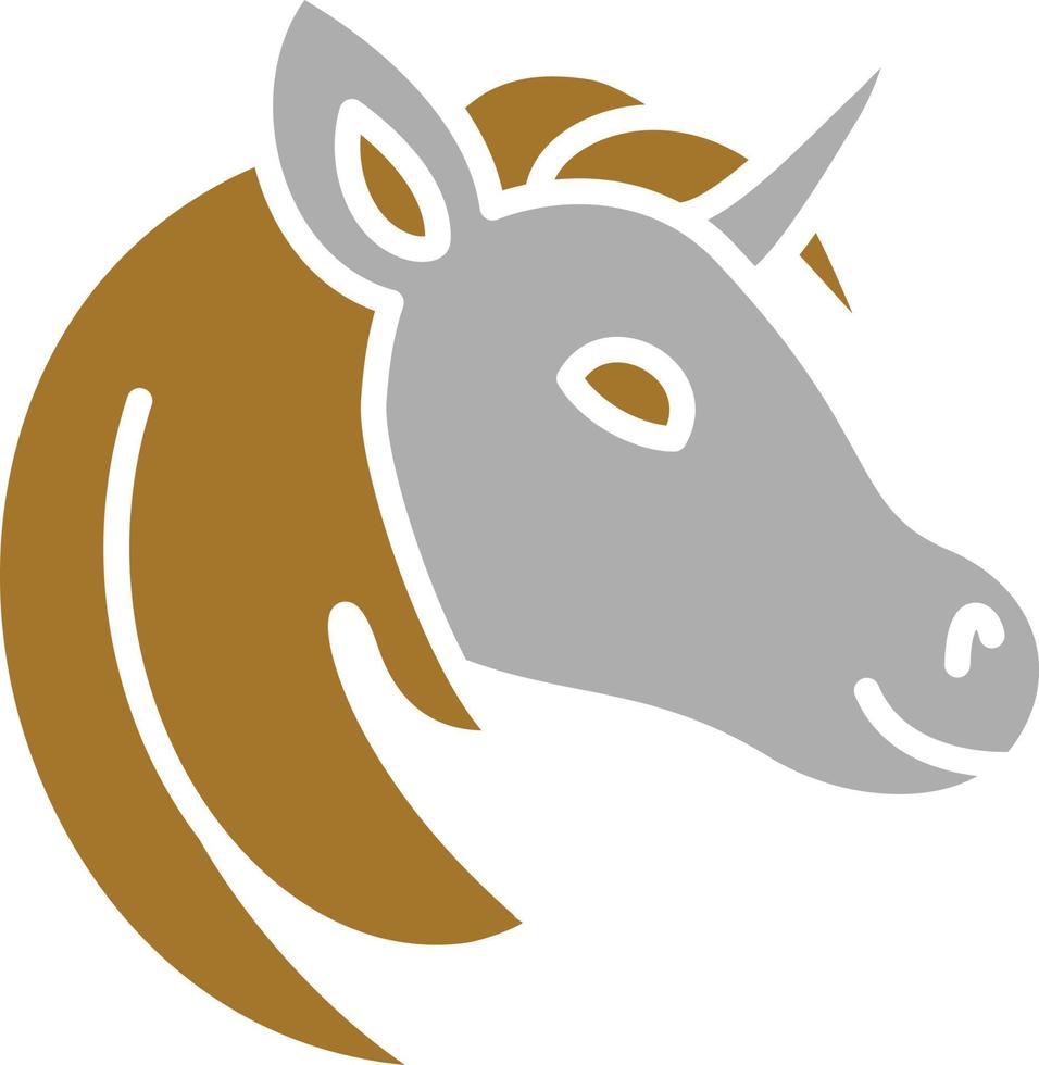 Einhorn-Icon-Stil vektor