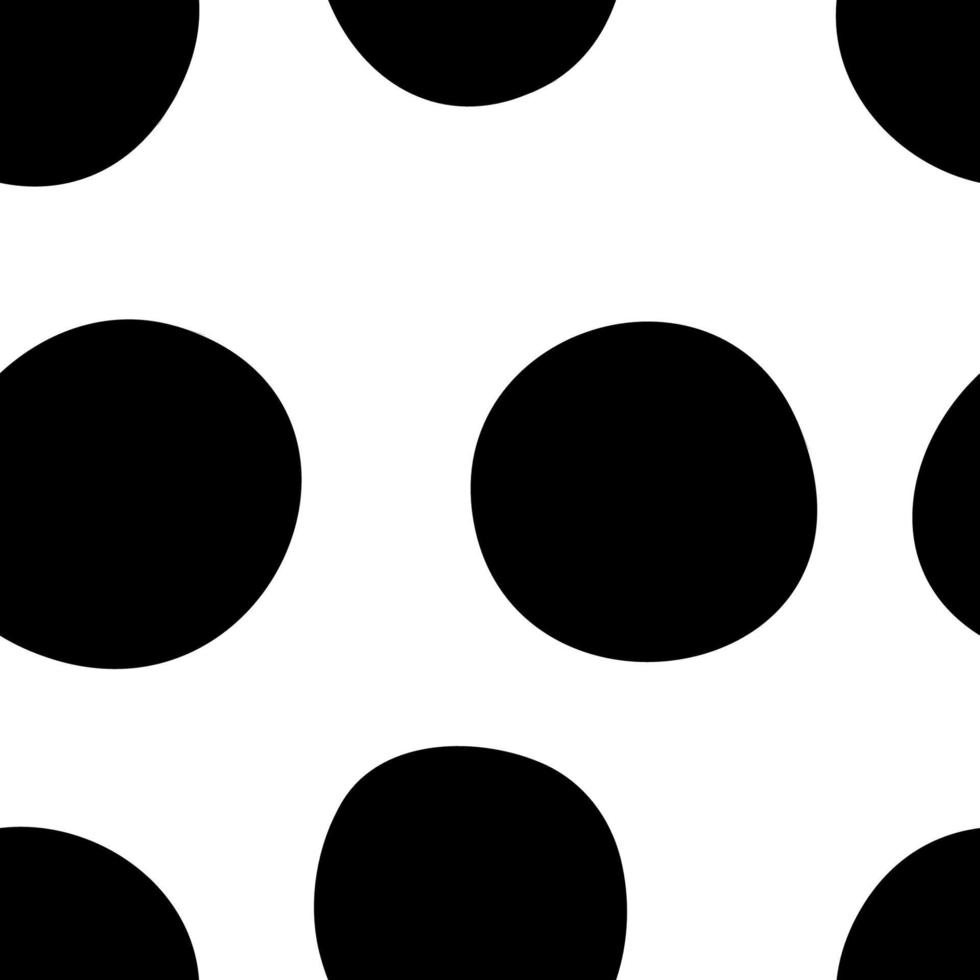 geometrischer hintergrund mit unebenen kreisen. abstraktes rundes nahtloses Muster. handgezeichnetes Punktmuster. gepunkteter Hintergrund. vektor