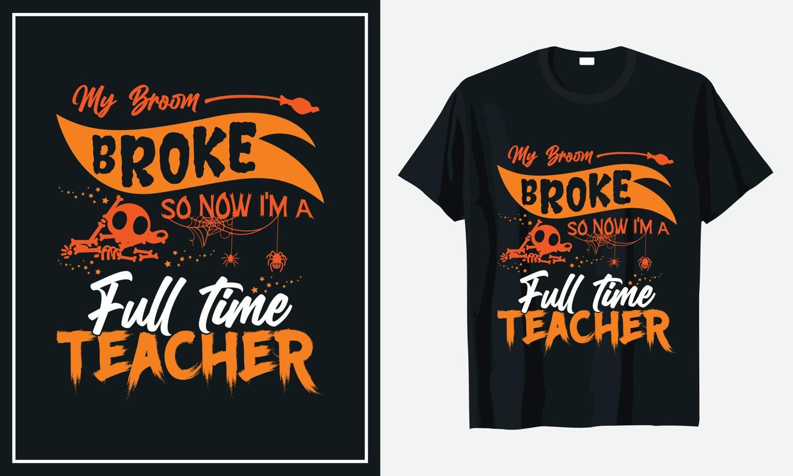 Halloween-T-Shirt-Designvektor vektor