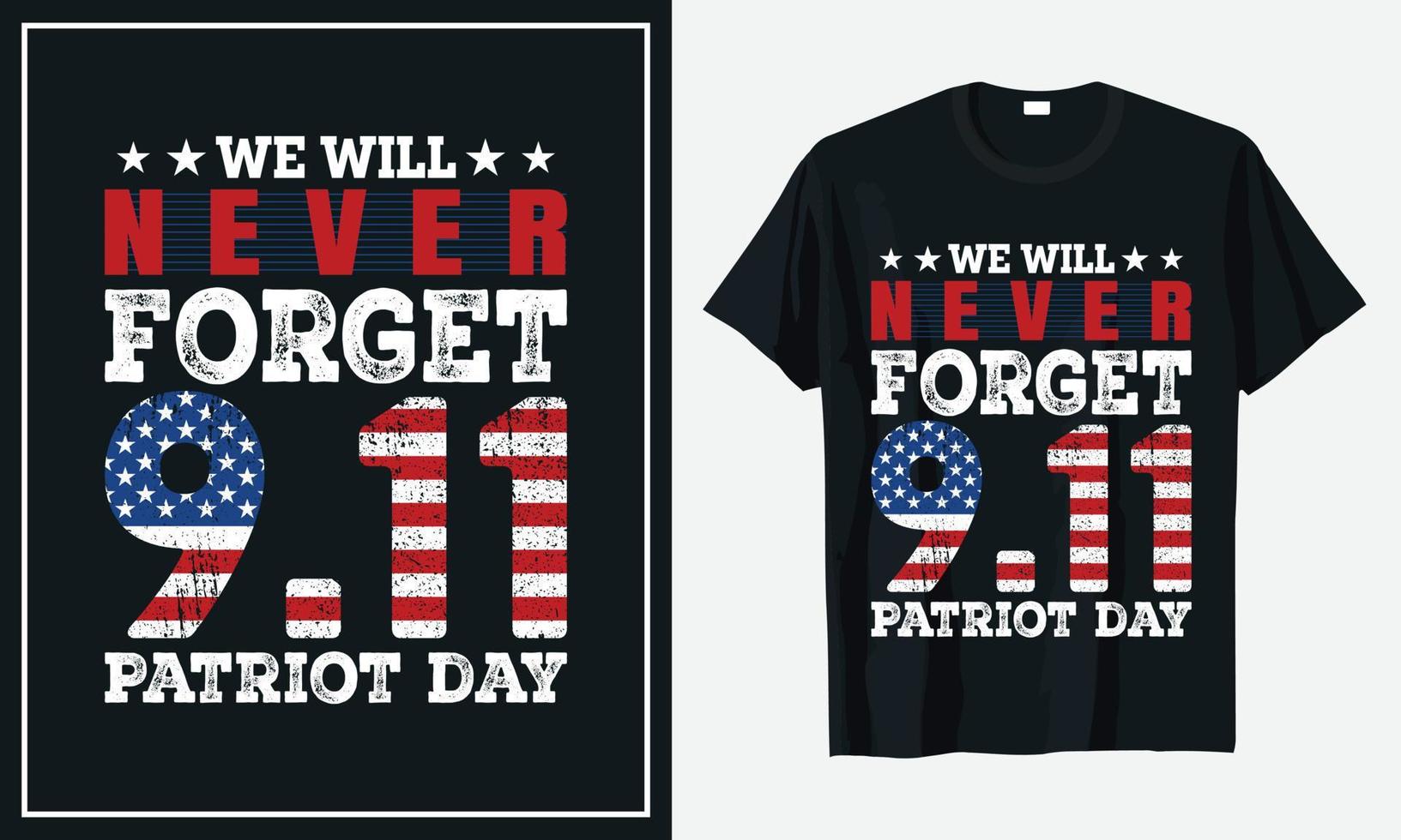 Patriot-Tag-T-Shirt-Designdruck vektor