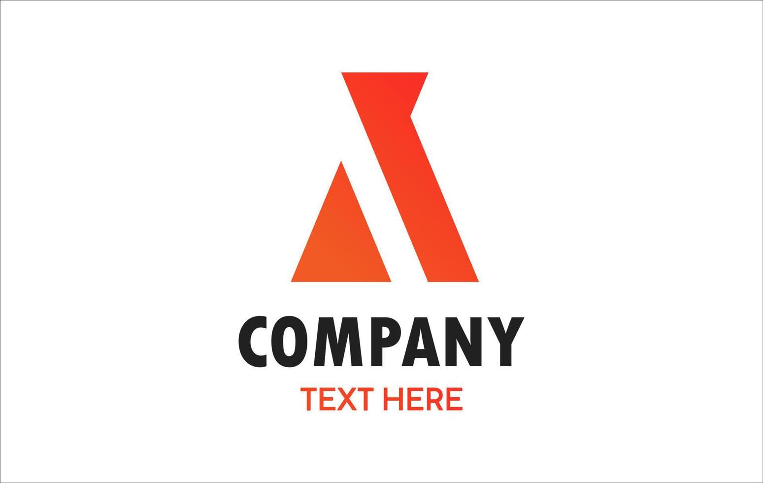enkel brev en logotyp design mall på vit bakgrund. enkel och unik logotyp, lämplig för Allt varumärke vektor