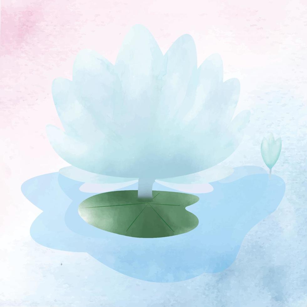 vattenfärg lotus blomma illustration. du kan använda sig av detta grafisk för några snäll av handelsvaror. den är perfekt för några projekt- förpackning, brevpapper, muggar, påsar, kuddar, t shirts etc. vad som helst du vilja. vektor