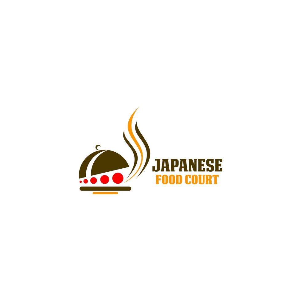 japanisches lebensmittelcafé und resto-logo-vorlage vektor