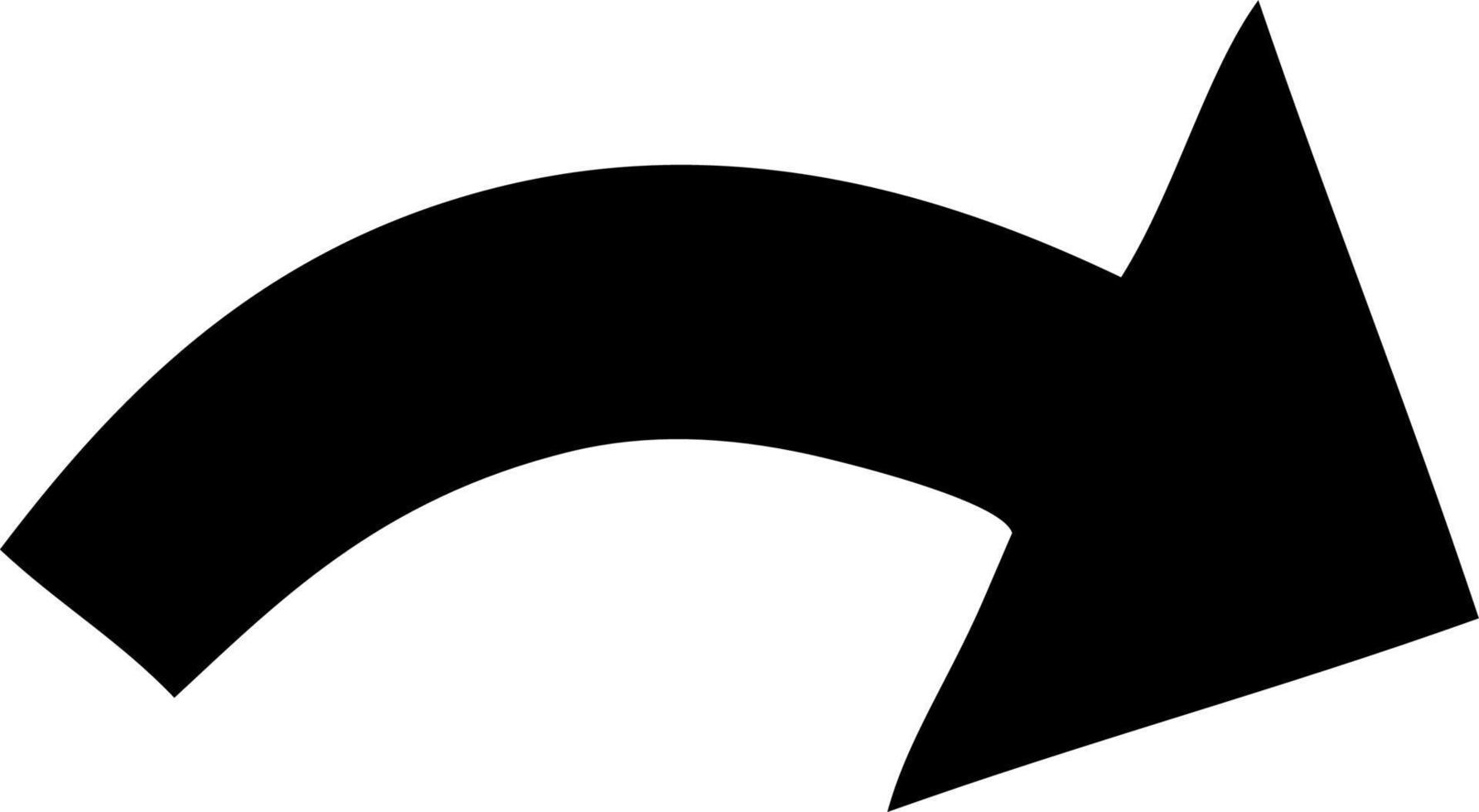 flaches symbol, das pfeil zeigt vektor
