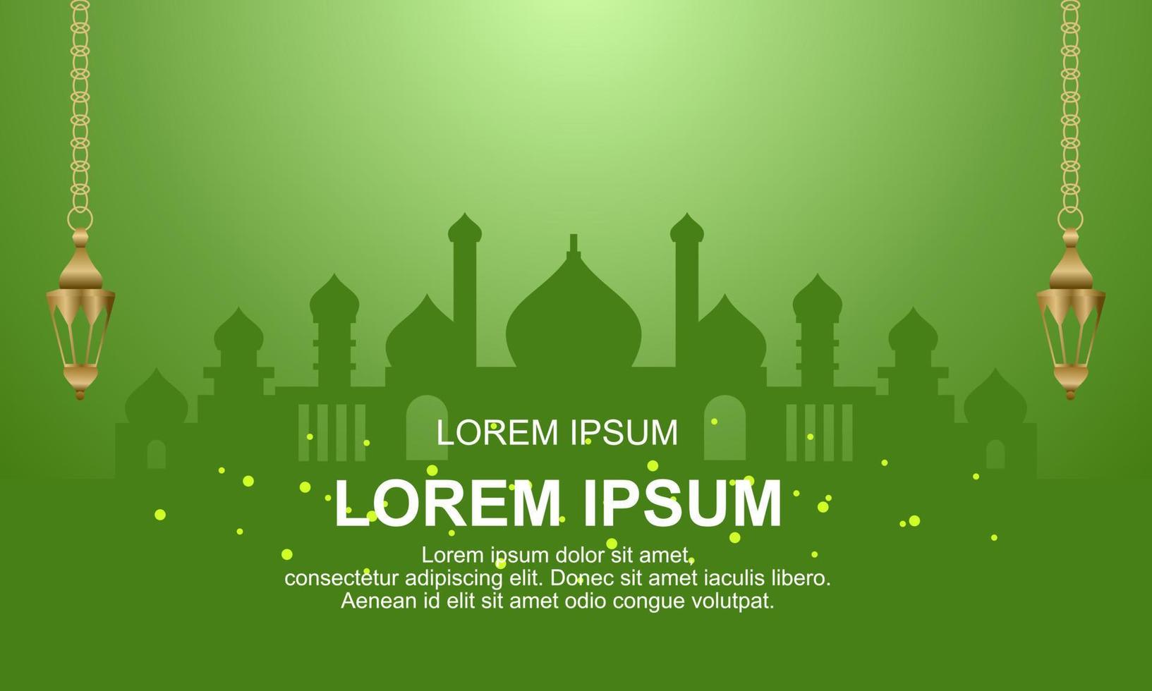 ramadan kareem islamisches festival eleganter dekorativer bannerdesignvektor vektor