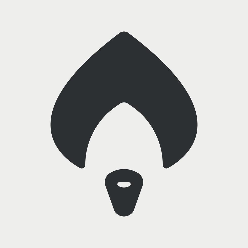 Turban-Logo. indisches Guru-Icon-Design. Vektor