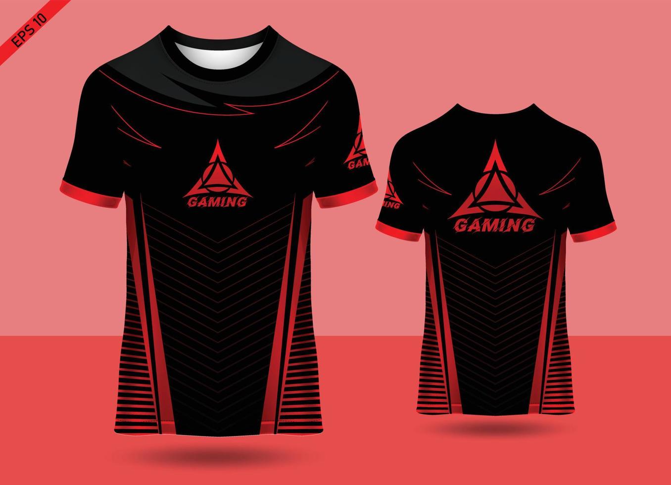 gaming jersey esport enhetlig design vektor