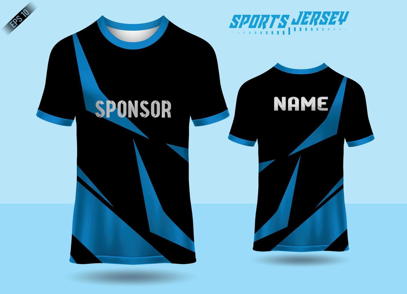 sport jersey och t-shirt mall sport jersey design vektor mockup