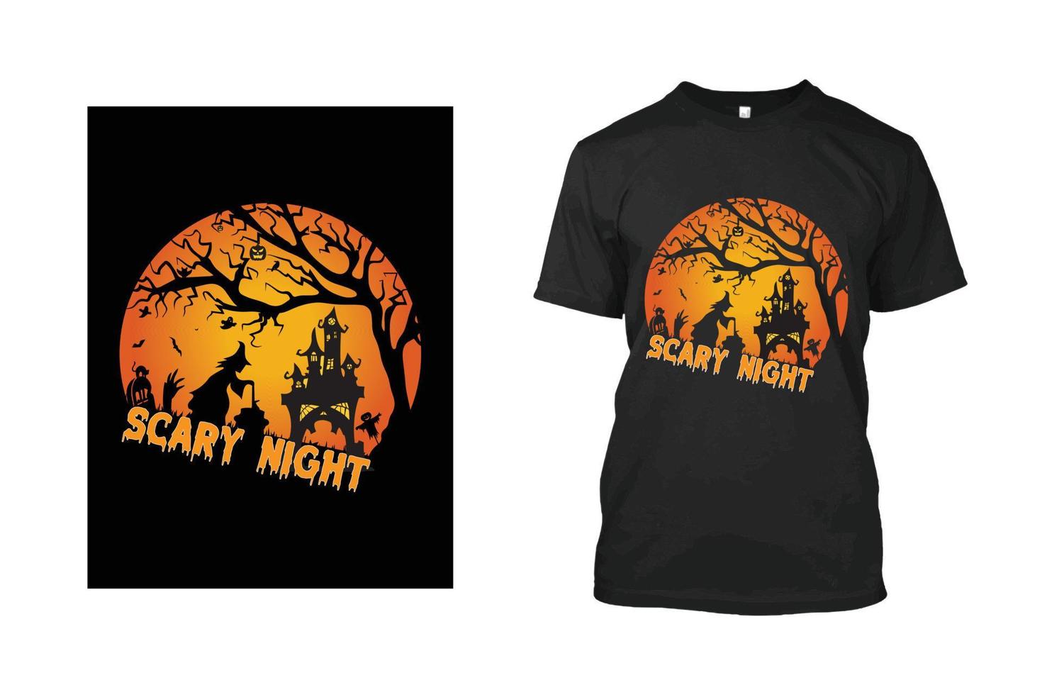 Halloween-T-Shirt-Design vektor