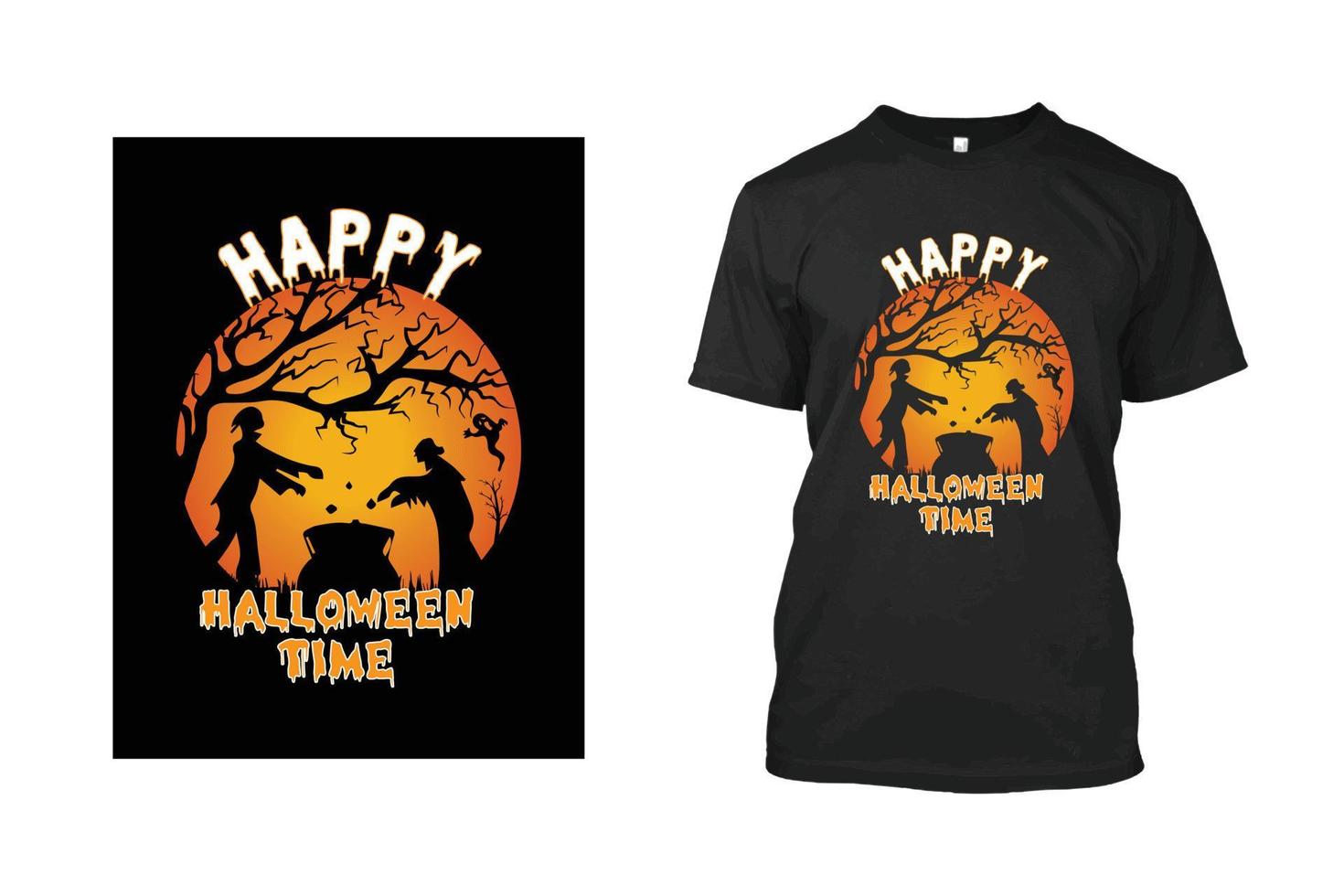 Halloween-T-Shirt-Design vektor