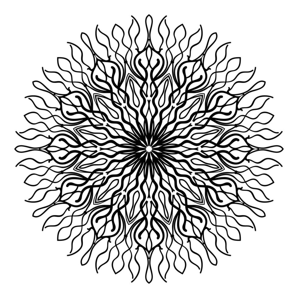 Mandala-Blumen-Kunst-Logo-Hintergrund-Design vektor