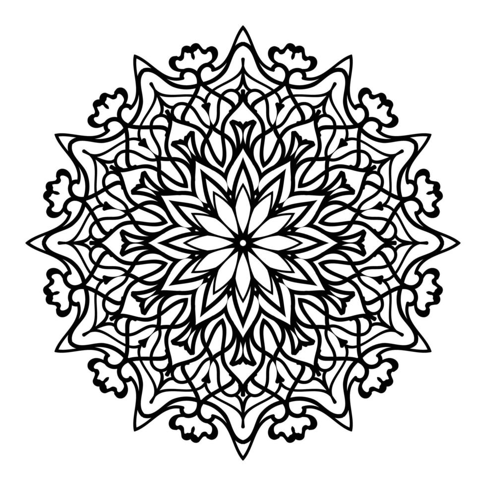 mandala blomma konst logotyp bakgrundsdesign vektor