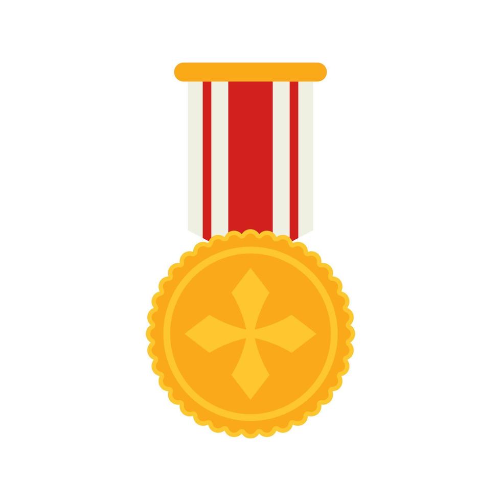 medalj isolerat på vit bakgrund vektor