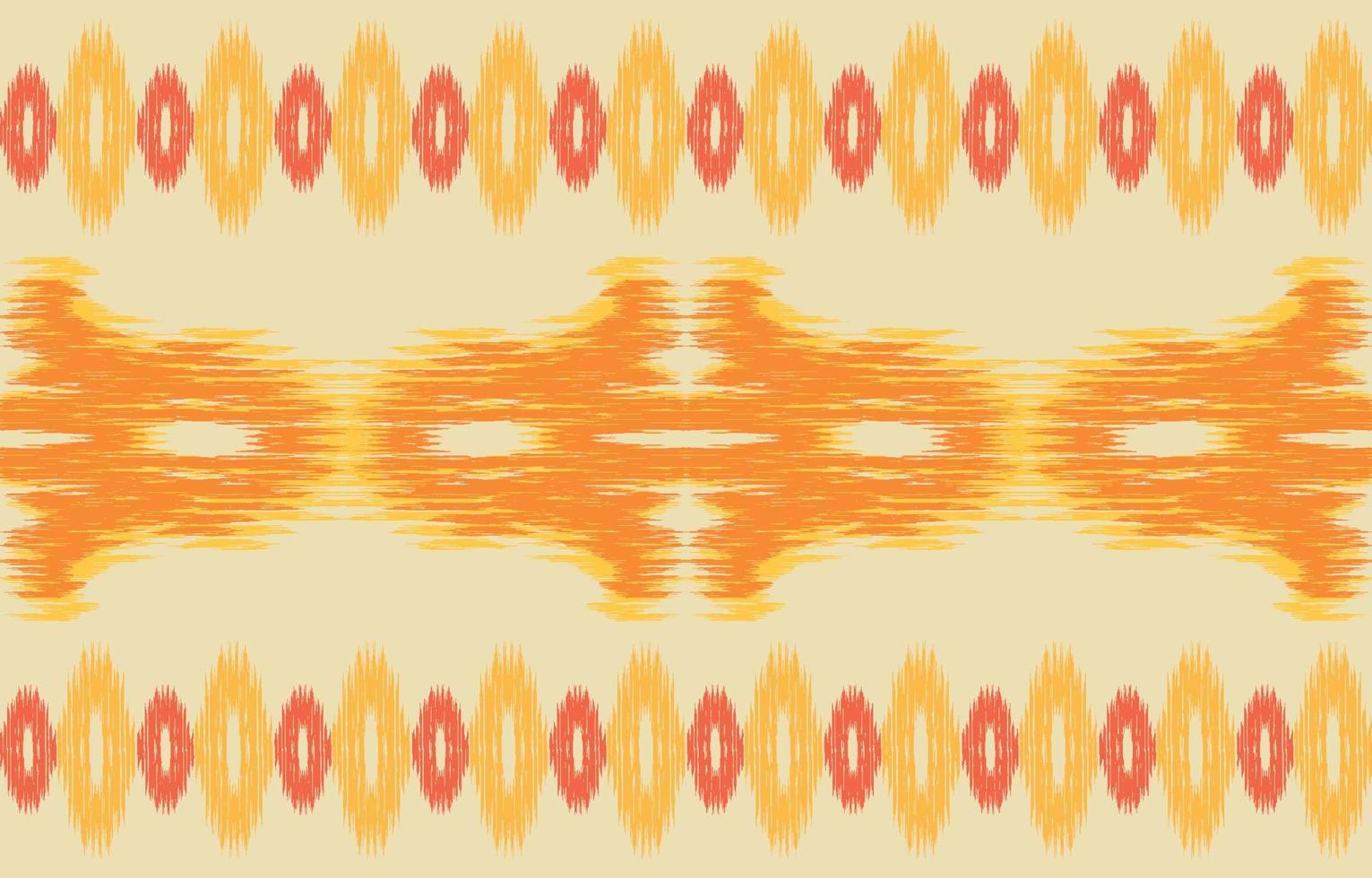 stoff ikat nahtloses muster geometrischer ethnischer traditioneller stickerei style.design für hintergrund, teppich, matte, sarong, kleidung, vektorillustration. vektor