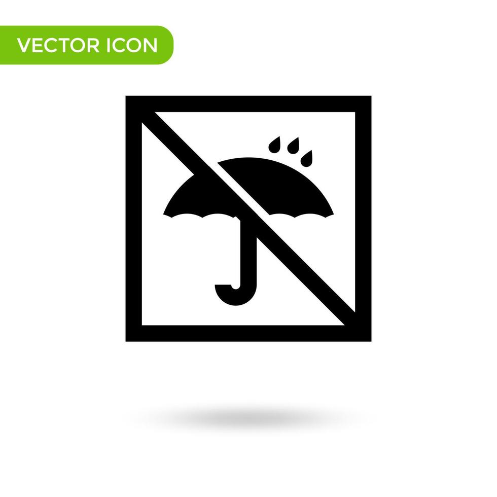 Regenschirm-Logistik-Symbol. minimales und kreatives Symbol isoliert auf weißem Hintergrund. Vektor-Illustration-Symbol-Marke vektor