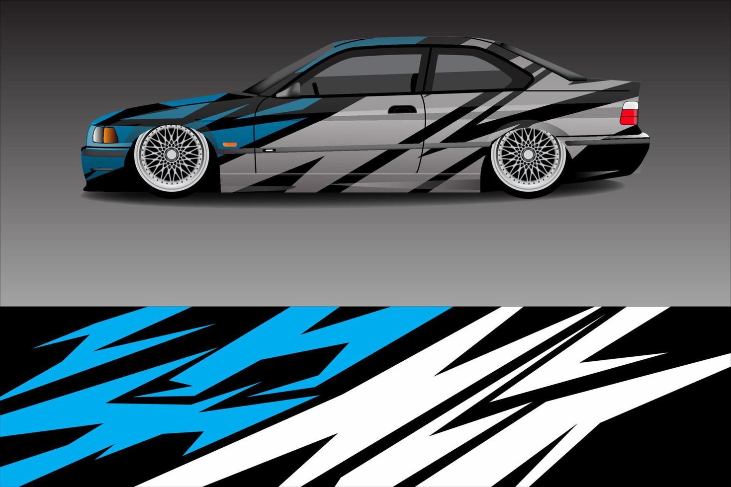 racerbil livery design vektor