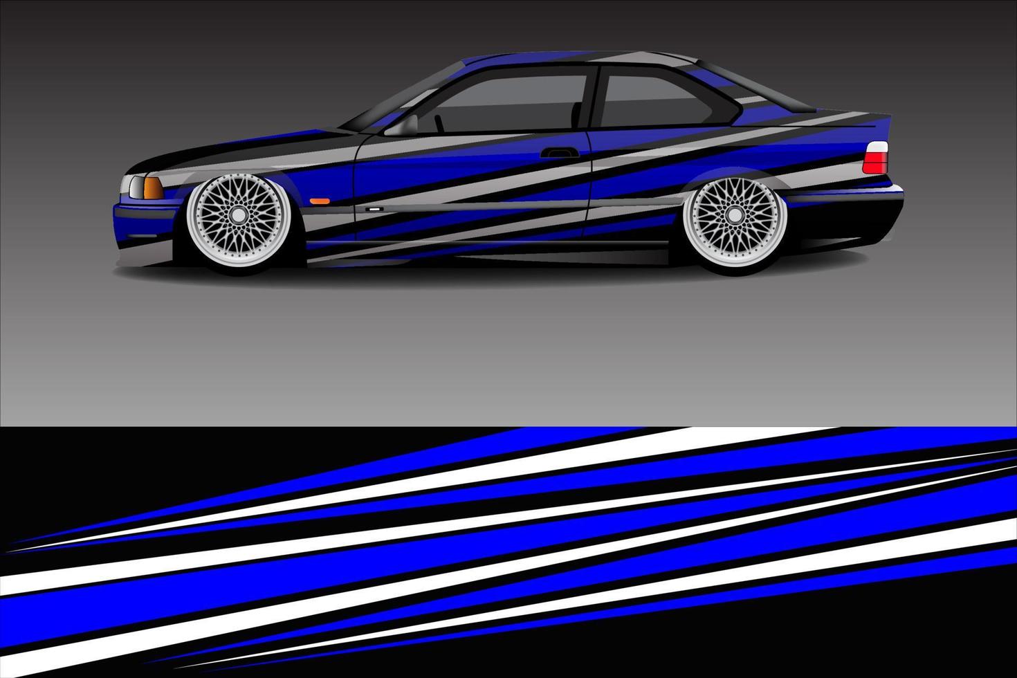 racerbil livery design vektor