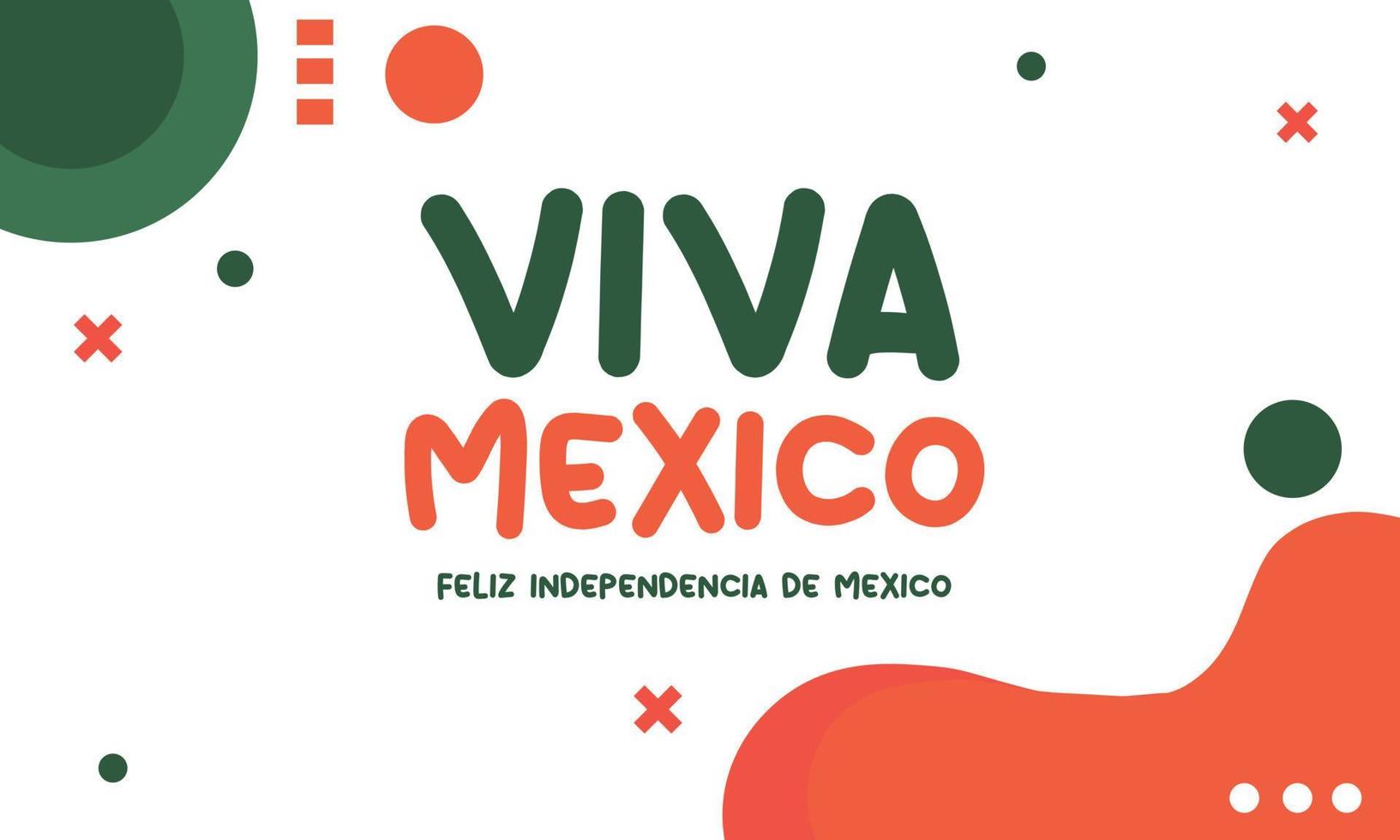 mexico oberoende dag vektor bakgrund