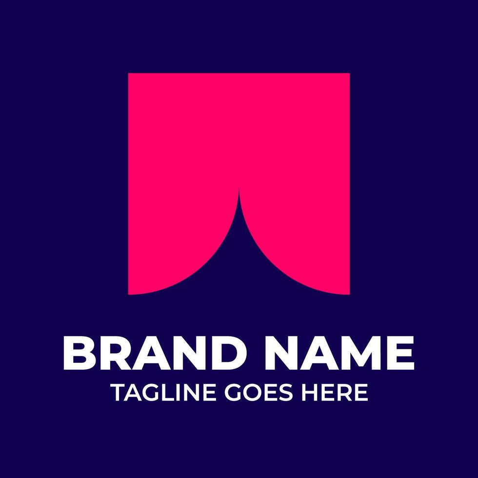 logotyp är de varumärke identitet av en företag, detta logotyp med riktlinje stil guide vektor