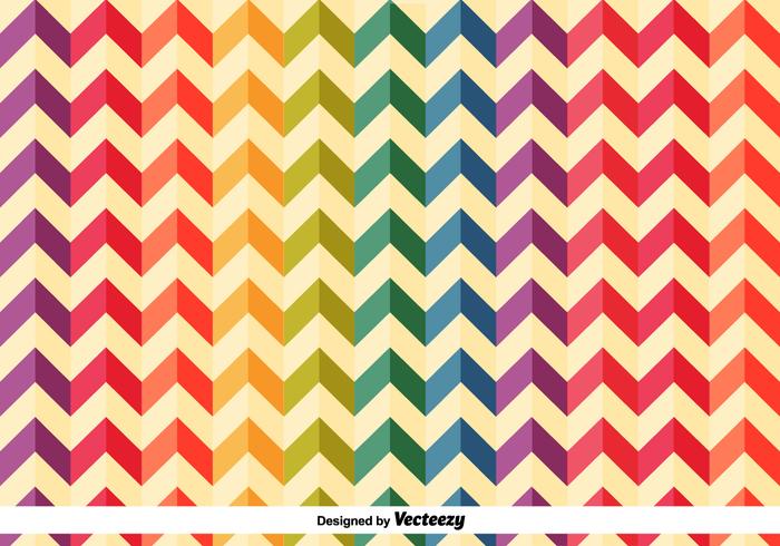 Färgglada Herringbone Vector Pattern