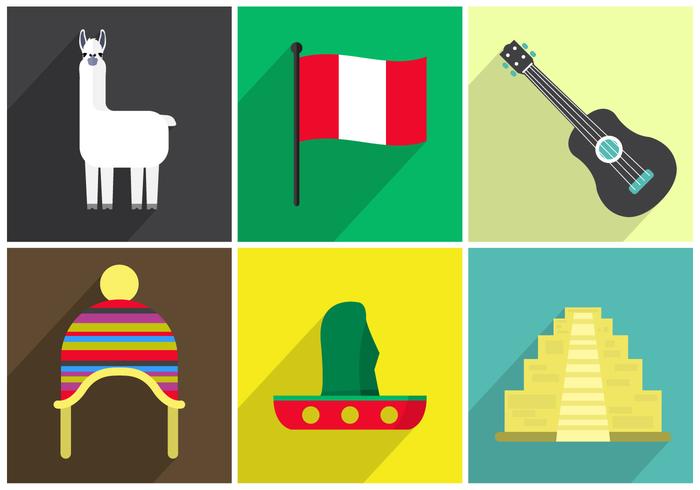 Vector Icons von Peru