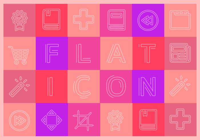Kostenlose Flat Icons Vector Collection