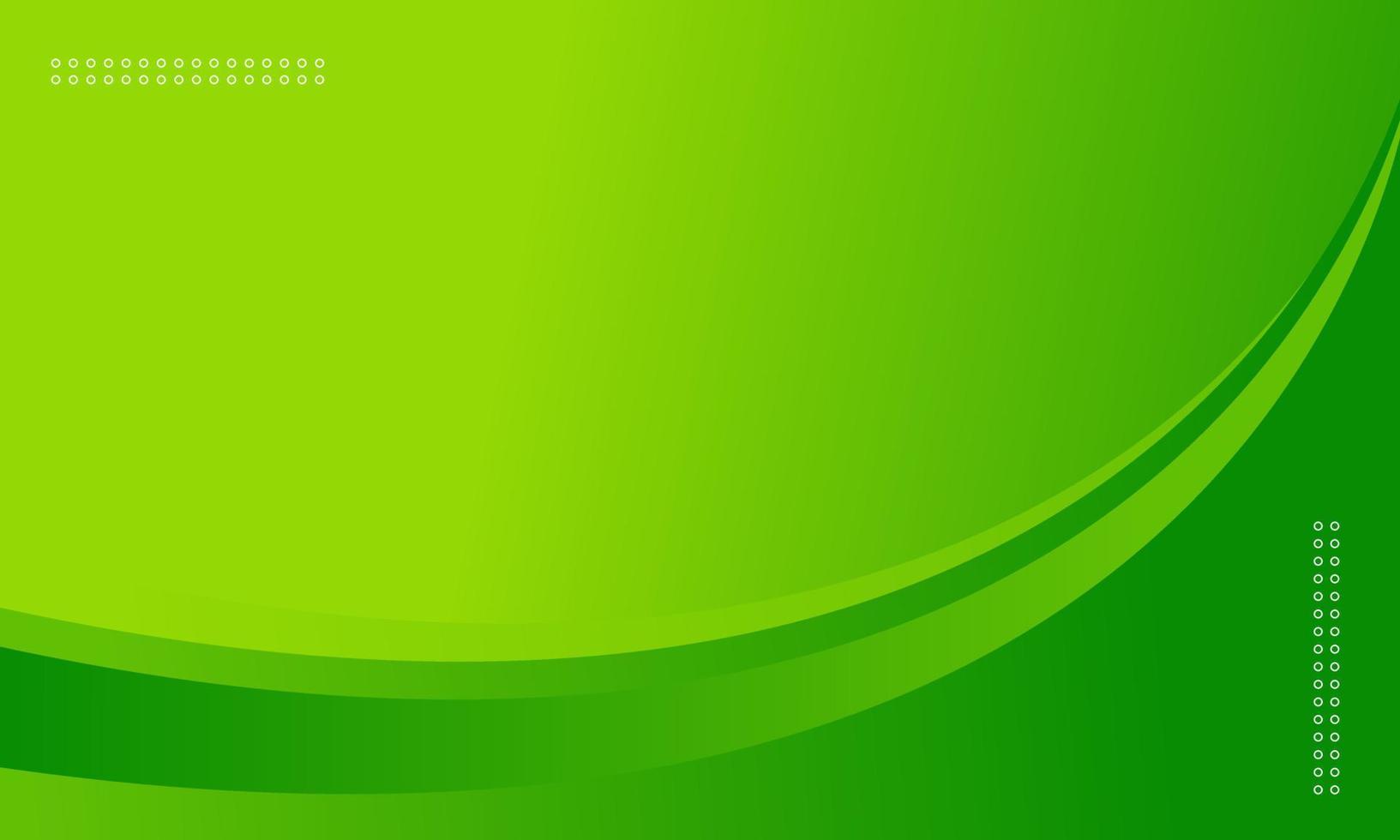 grüner abstrakter hintergrund mit kurvenverlauf für banner, flyer, aufkleber oder poster vektor