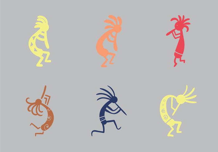 Gratis Kokopelli Vektorillustration vektor