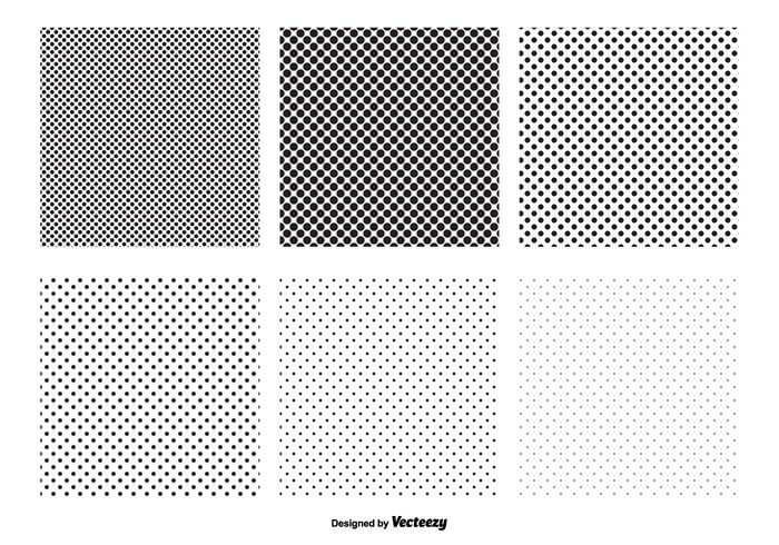 Transparente Polka Dot Vektor Muster