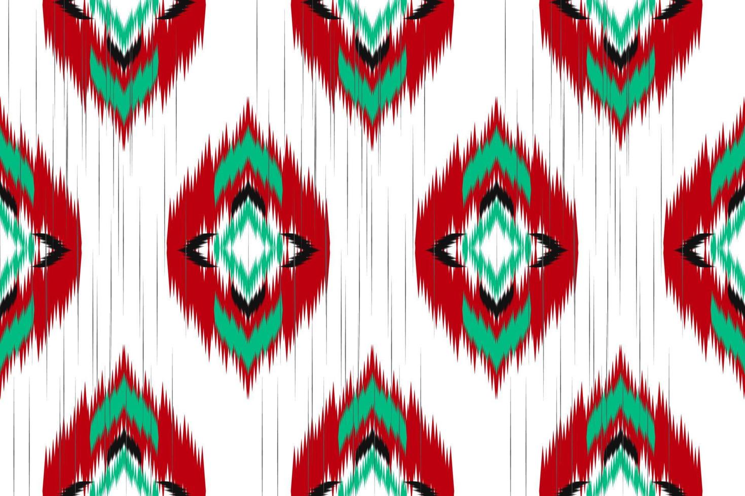 etniska ikat sömlösa mönster i tribal. design för bakgrund, tapeter, vektorillustration, tyg, kläder, matta, textil, batik, broderi. vektor