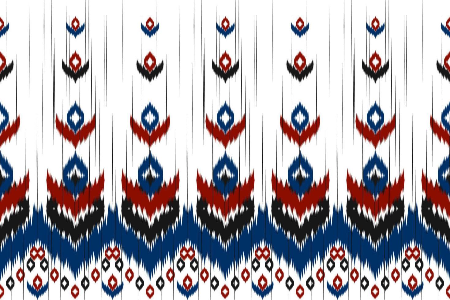 abstrakt etnisk mönsterkonst. ikat traditionella sömlösa mönster. amerikansk, mexikansk stil. design för bakgrund, tapeter, vektorillustration, tyg, kläder, matta, textil, batik, broderi. vektor