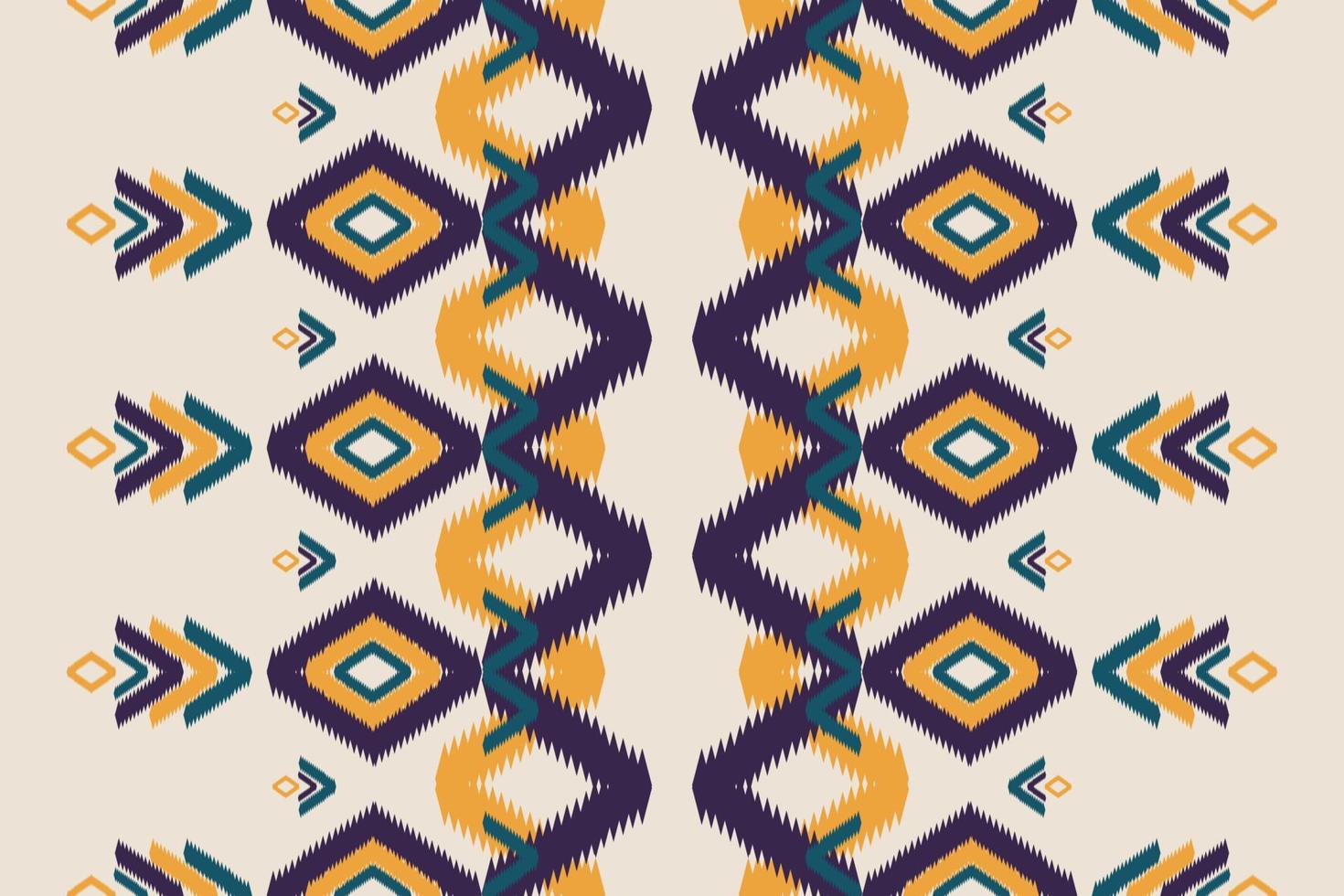 abstrakt etnisk mönsterkonst. ikat traditionella sömlösa mönster. amerikansk, mexikansk stil. design för bakgrund, tapeter, vektorillustration, tyg, kläder, matta, textil, batik, broderi. vektor