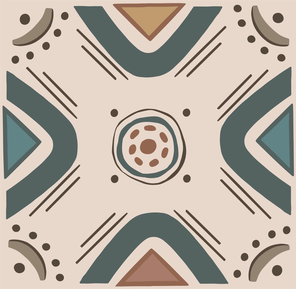 Muster ethnische Motive geometrischen nahtlosen Hintergrund. geometrische formen sprites stammesmotive kleidungsstoff textildruck traditionelles design mit dreiecken. vektor