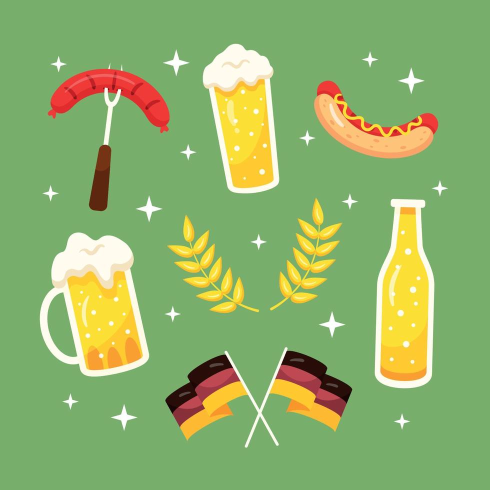 oktoberfest bier symbol element vektor