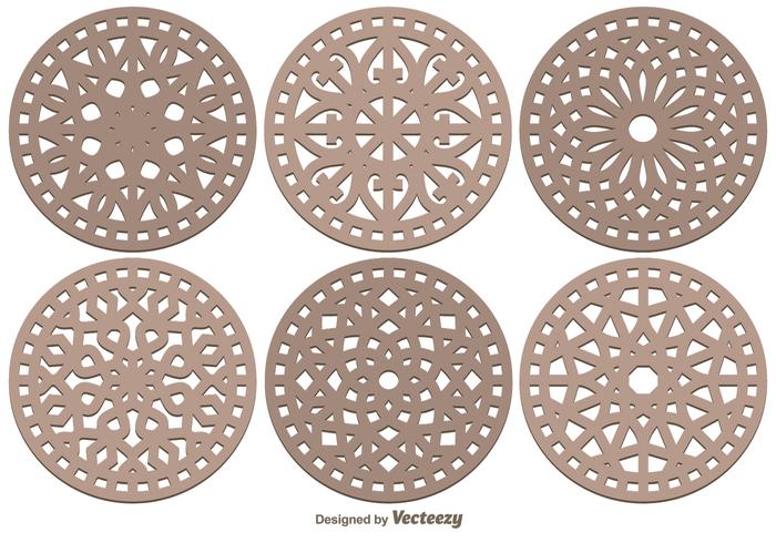 Laser Cut Dekorativa Vector Pack