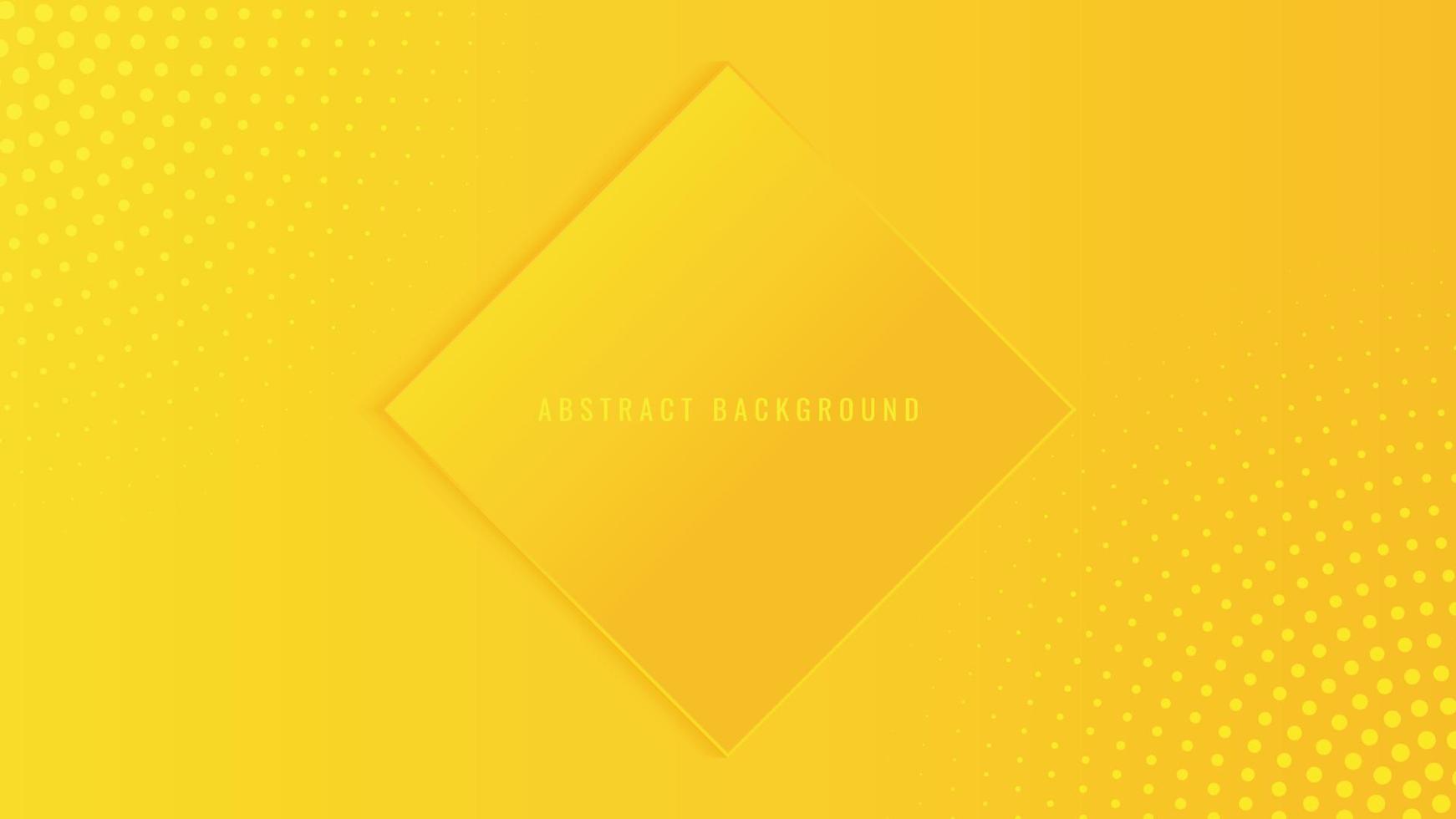 abstrakte gelbe geometrische Form Hintergrundbanner Präsentationsvektorvorlage vektor