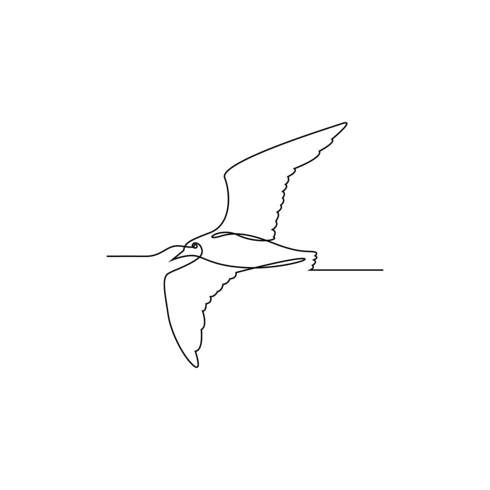 fågel linje konst bild ikon design illustration vektor