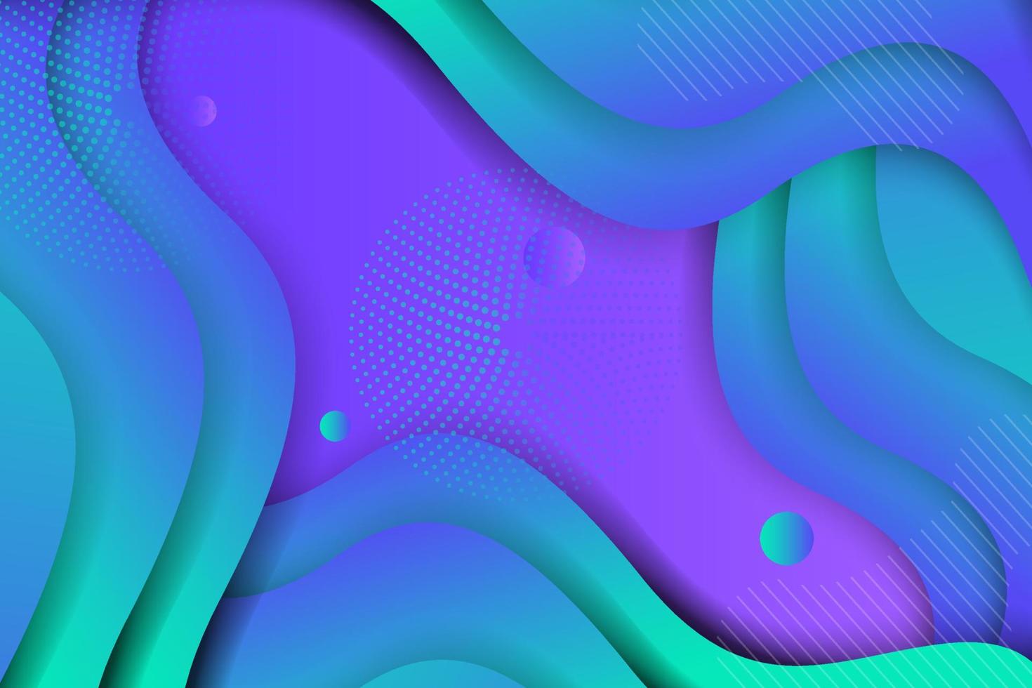 abstrakte wellenlandungsseite bunte flache hintergrundideen vektorillustration. vektor