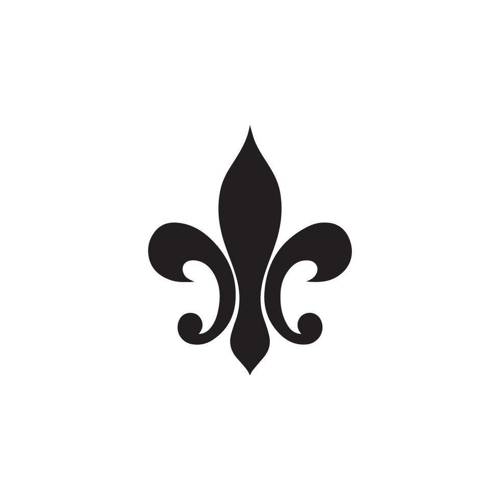 fleur de lis heraldisk ikon eps 10 vektor