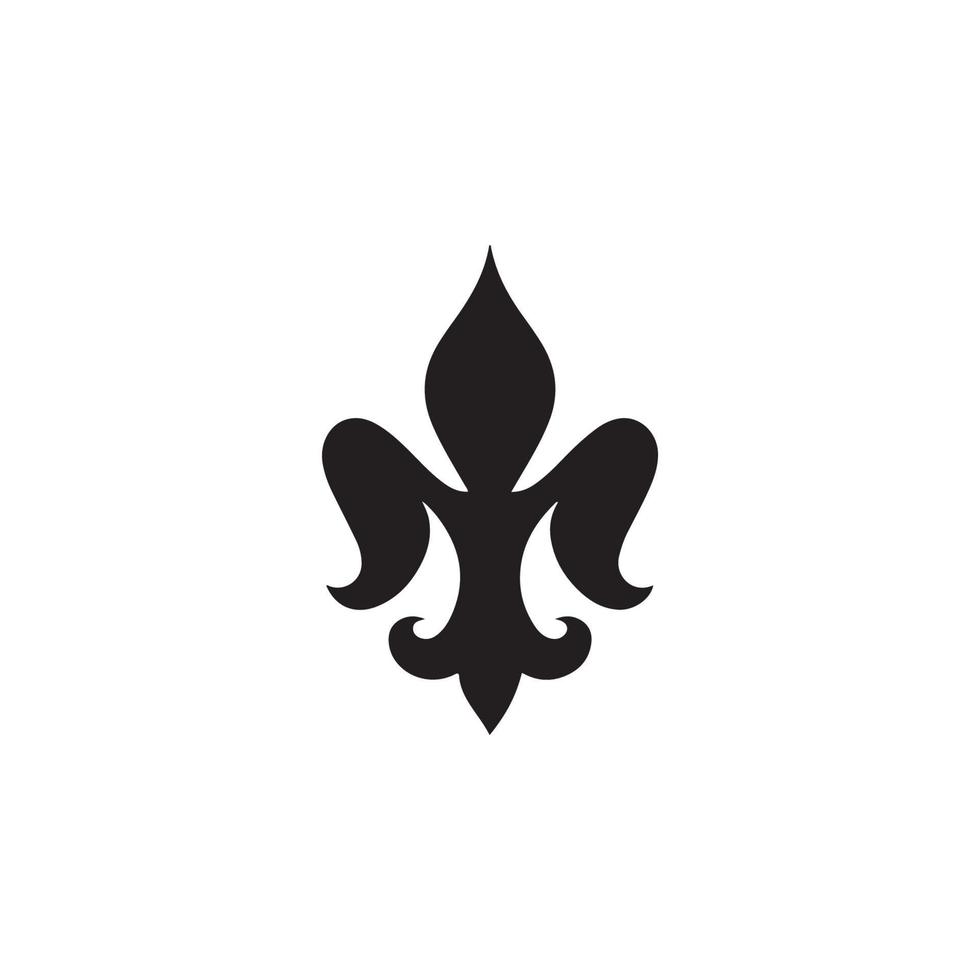 Fleur de Lis heraldische Ikone eps 10 vektor