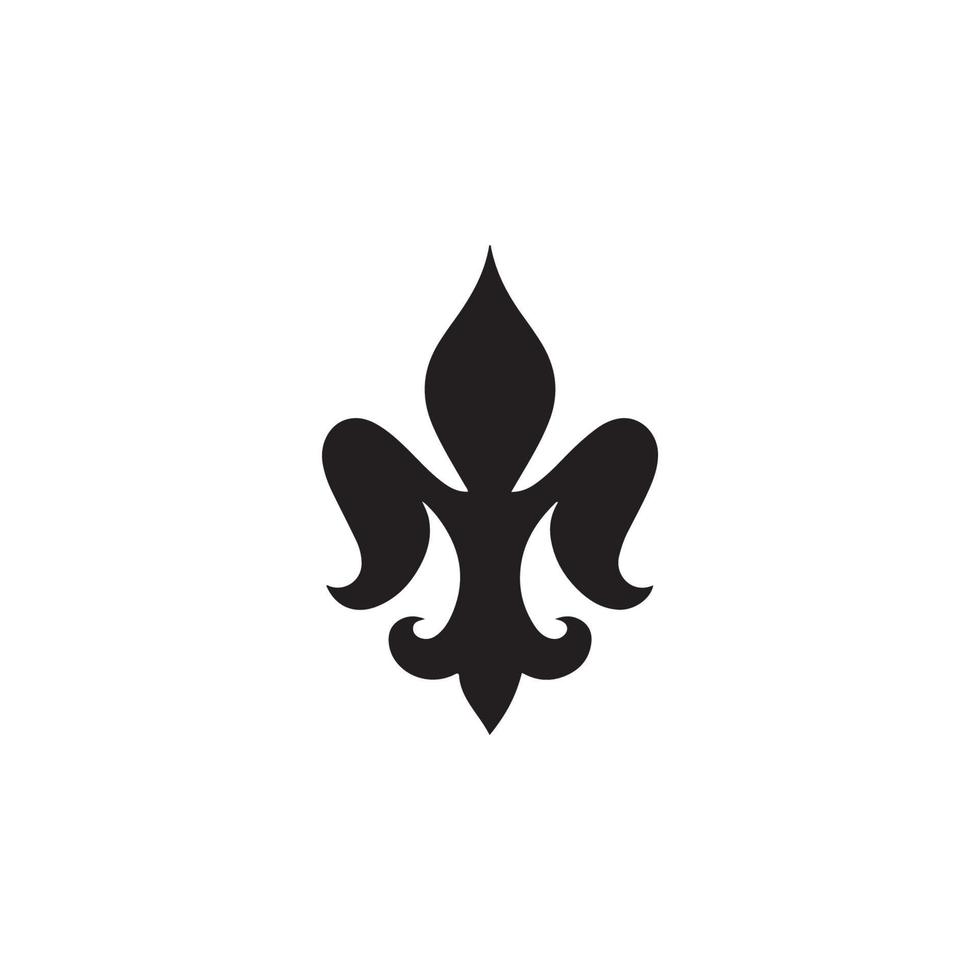 fleur de lis heraldisk ikon eps 10 vektor