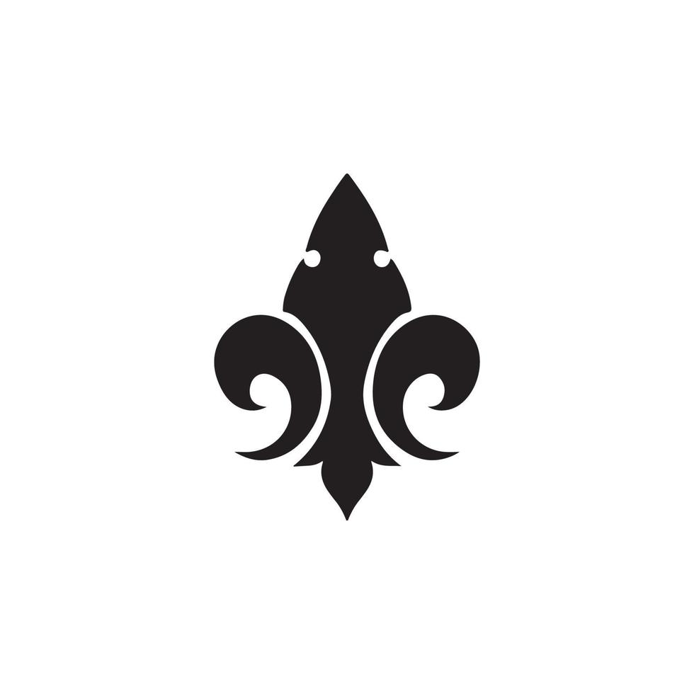 Fleur de Lis heraldische Ikone eps 10 vektor