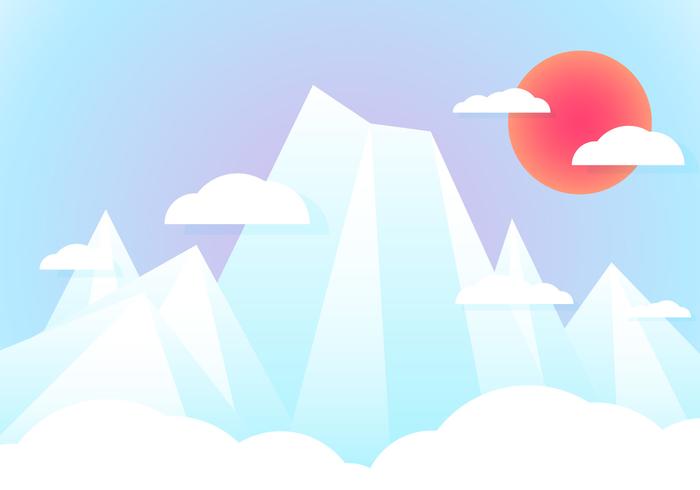 Everest Vectorial Illustration Landskap vektor