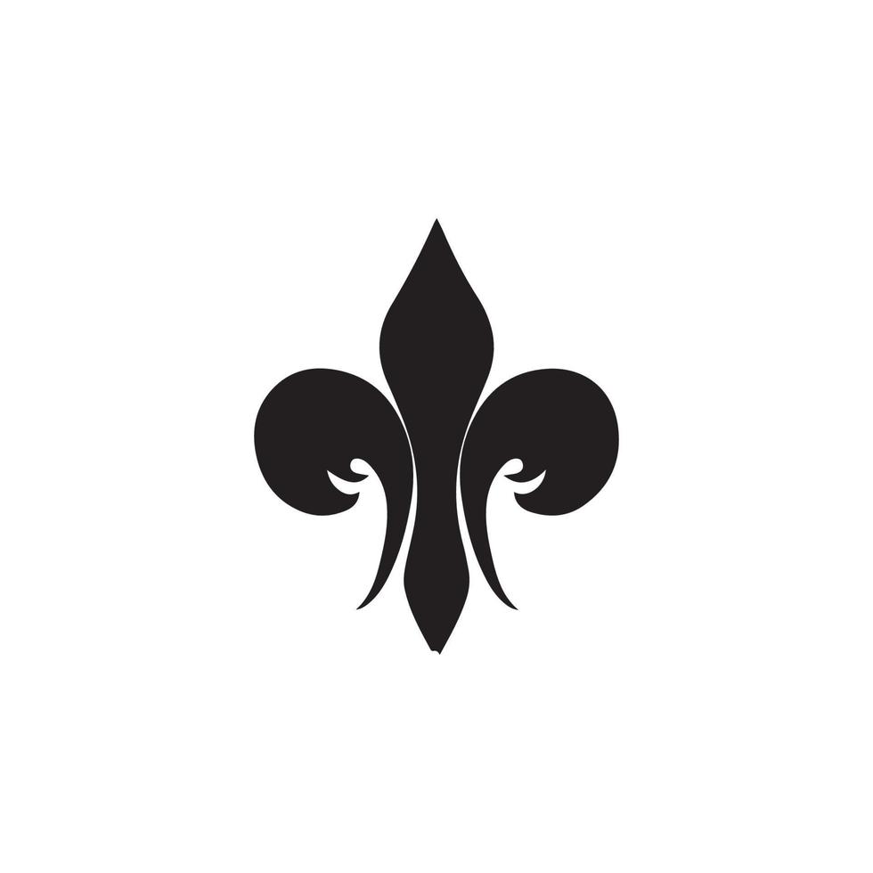 fleur de lis heraldisk ikon eps 10 vektor