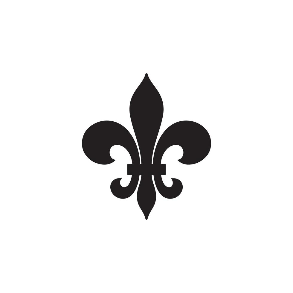 fleur de lis heraldisk ikon eps 10 vektor