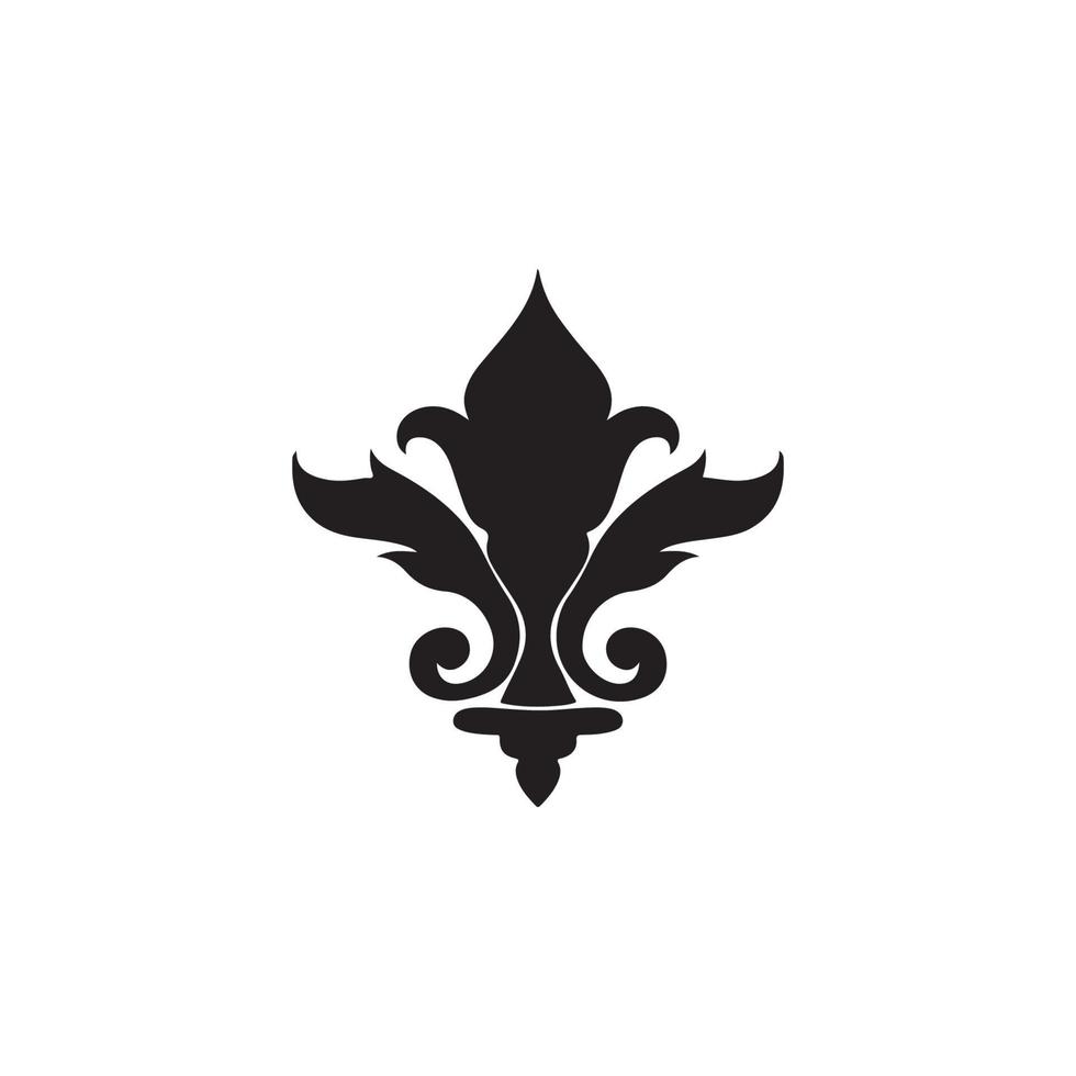 Fleur de Lis heraldische Ikone eps 10 vektor