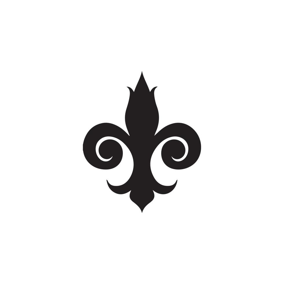 Fleur de Lis heraldische Ikone eps 10 vektor