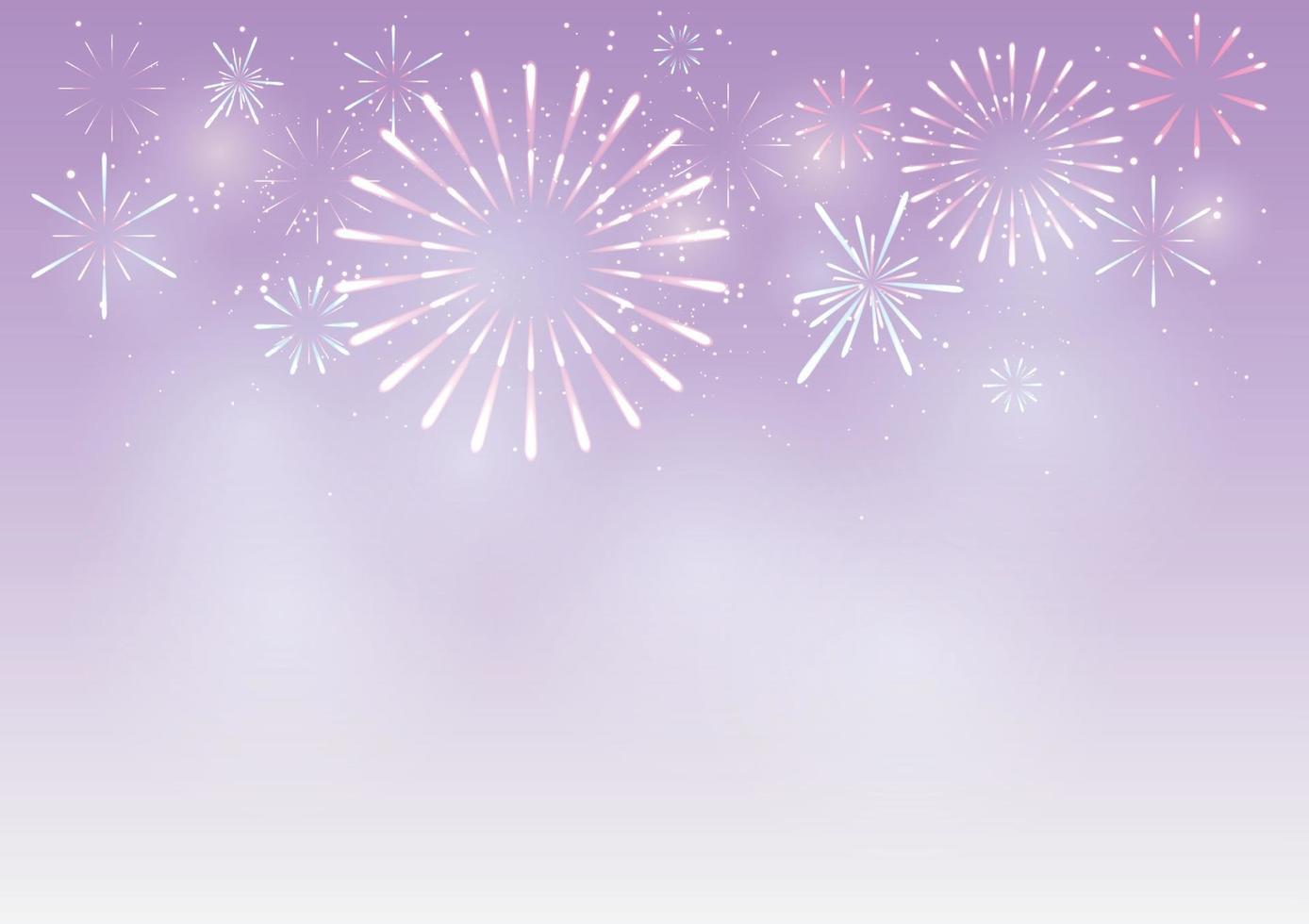 lila feuerwerk und bokeh am neujahrstag und kopierraum. Urlaub abstrakten Hintergrund aus Vektor gemacht