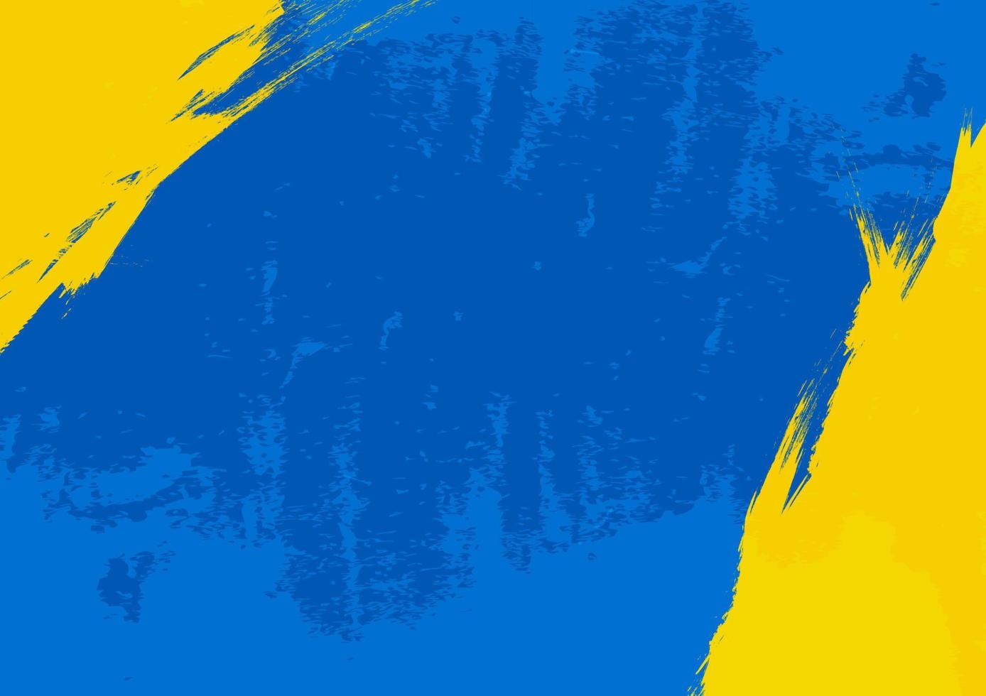 Grunge gelbe und blaue Hintergrundtextur. vektor
