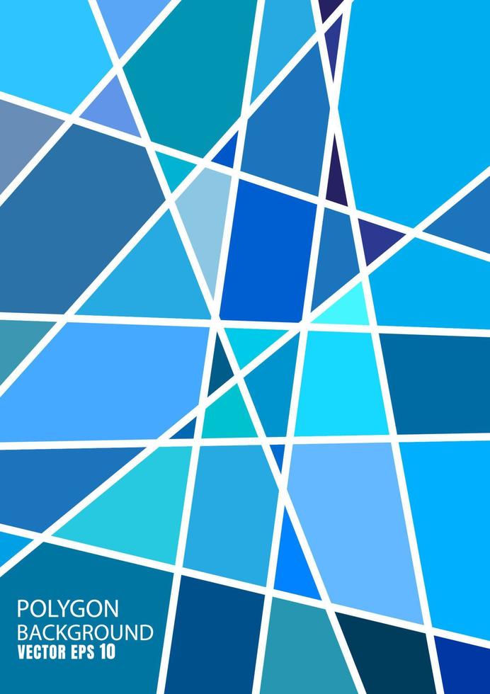 blauer geometrischer zerknitterter dreieckiger grafischer hintergrund der niedrigen polyartgradientenillustration. Vektorpolygonales Design für Ihr Unternehmen. vektor